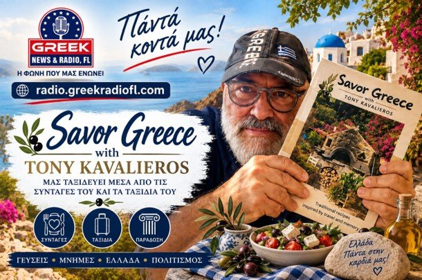 Tony Kavalieros, Savor Greece